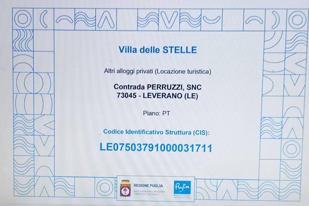 Villa Delle Stelle Con Piscina Leverano Exteriér fotografie